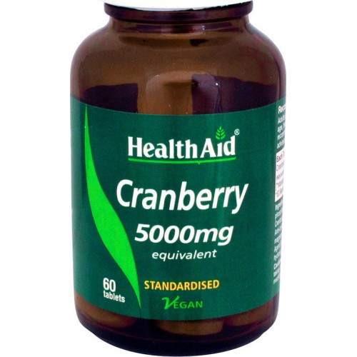 HEALTH AID Cranberry Extract 5000mg 60 ταμπλέτες