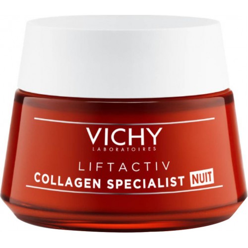 VICHY Liftactiv Collagen Specialist Night Αντιγηραντική Νυκτός 50ml