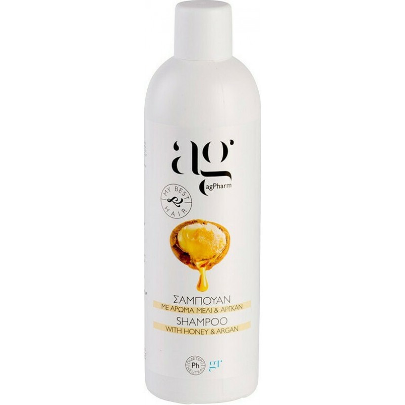 AGPHARM Value Pack Honey & Argan Shampoo 500ml, Cherry Splash Foam Bath 500ml & Σφουγγάρι
