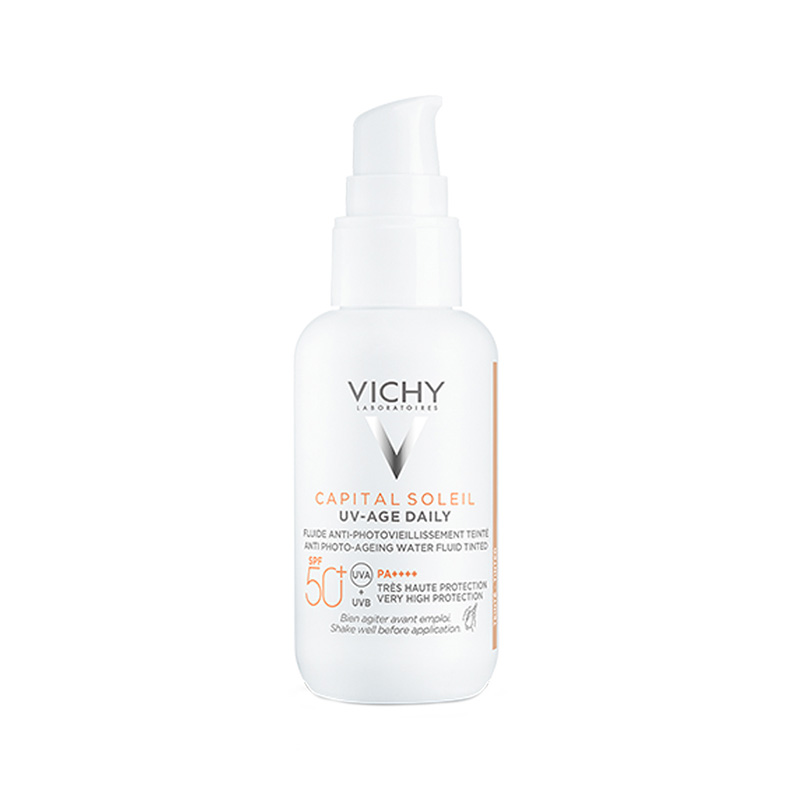 Vichy Capital Soleil UV-Age Daily SPF50+ Water Fluid με Χρώμα 40ml