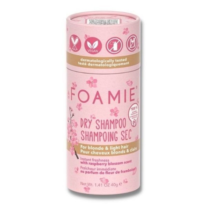 FOAMIE Dry Shampoo Berry Blossom Blonde Ξηρό Σαμπουάν για Ξανθά & Ανοιχτόχρωμα Μαλλιά 40gr
