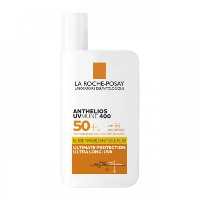 LA ROCHE-POSAY Anthelios Uvmune 400 Spf 50+ Invisible Fluide Αντηλιακή Κρέμα Προσώπου Με Άρωμα 50ml