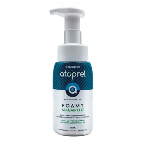FREZYDERM Atoprel Foamy Shampoo Σαμπουάν για την Ατοπική Δερματίτιδα για το Ξηρό & Ευαίσθητο Δέρμα 250ml