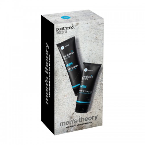 PANTHENOL EXTRA  Men’s Theory 3in1 Face, Body & Hair Cleanser 200ml & Hair Styling Gel 150ml