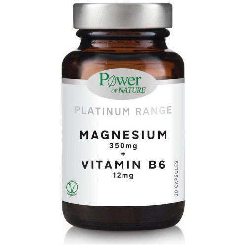 Platinum Range Magnesium 350mg + Vitamin B6 12mg 30caps