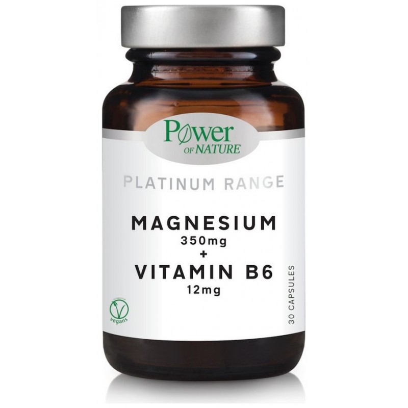 Platinum Range Magnesium 350mg + Vitamin B6 12mg 30caps