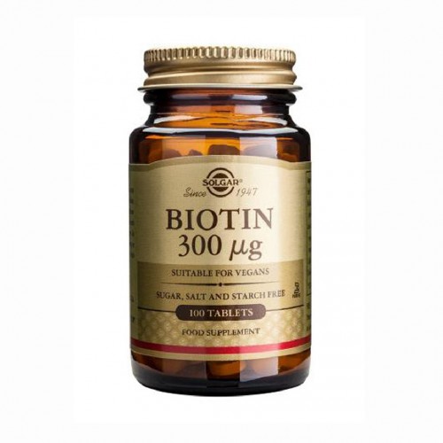 Solgar Biotin 300 mg 100 Tabs