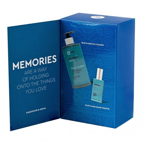 Panthenol Extra Memories Promo Blue Flames 3 in 1 200ml & Eau De Toilette 100ml