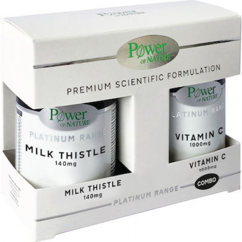 Platinum Range Milk Thistle 140mg 30caps & Βιταμίνη C 1000mg 20tabs