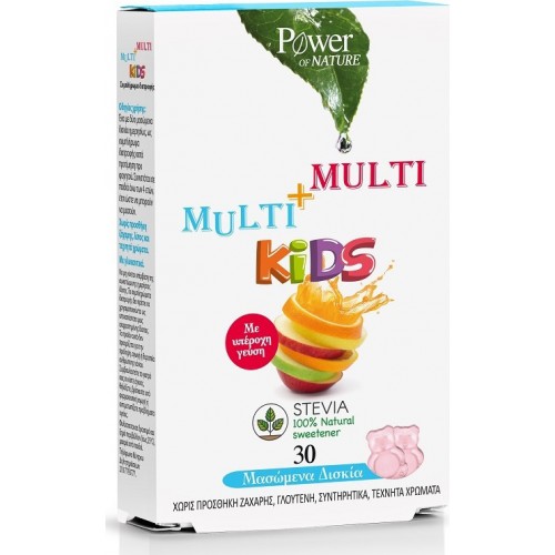 Power Health Multi+Multi Kids Stevia 30 Mασώμενα Δισκία