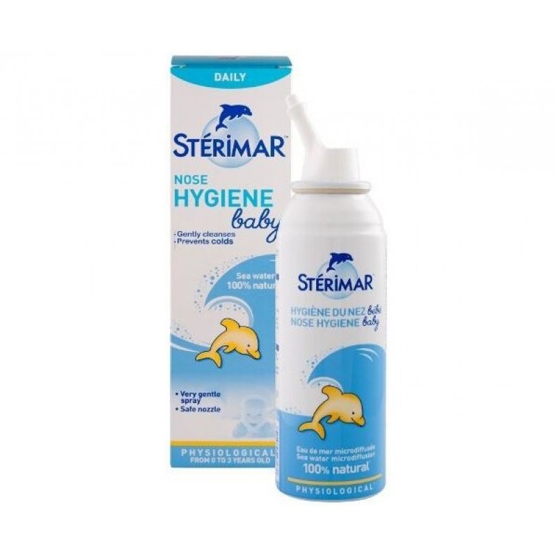 STÉRIMAR Nasal Hygiene Baby 100% Παιδικό φυσικό ισότονο διάλυμα θαλασσινού νερού 100ml
