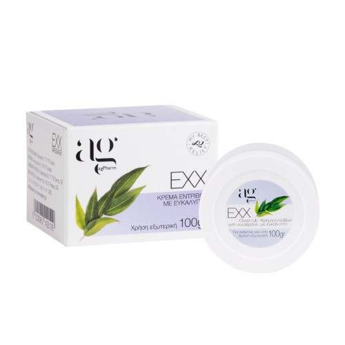 AGPHARM Exx Massage Cream Eucalyptus Κρέμα για Εντριβές με Ευκάλυπτο 100gr