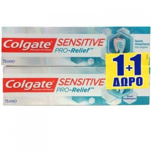 COLGATE Sensitive Pro-Relief 1+1 ΔΩΡΟ (2 x 75ml)