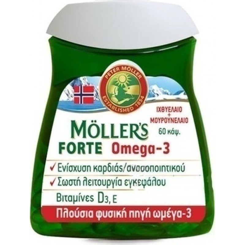 MOLLER'S Forte Omega 3 60 Κάψουλες