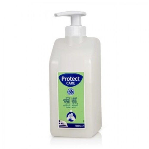 PROTECT CARE Υγρό Σαπούνι Χεριών Με Ήπια Αντισηπτική Δράση 500ml