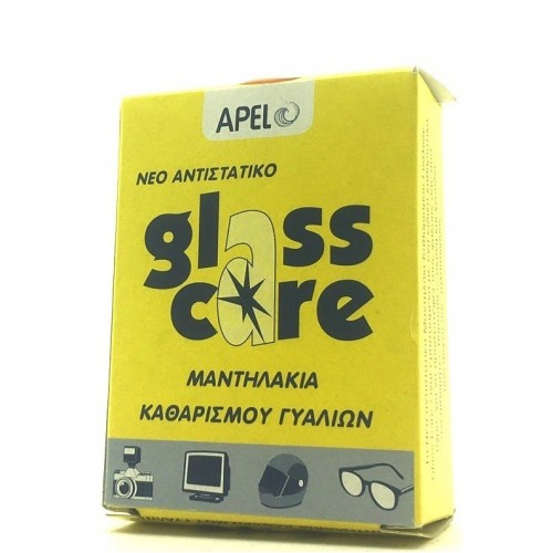 APEL GLASS CARE Μαντηλάκια Αντιστατικά Καθαρισμού Γυαλιών 10τμχ