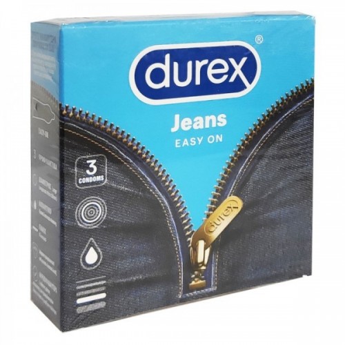 DUREX Προφυλακτικά Jeans Ευκολοφόρετα 3τμχ