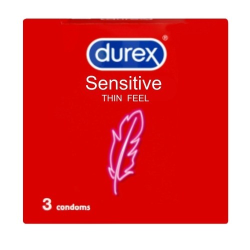 DUREX Sensitive Thin Condoms Προφυλακτικά Λεπτά 3τμχ