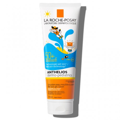 LA ROCHE-POSAY Anthelios Dermo-Pediatrics Wet Skin Gel Lotion SPF50+ Παιδικό Αντηλιακό για Πρόσωπο/Σώμα 250ml