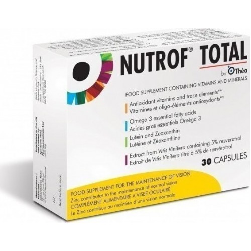 THEA Nutrof Total Συμπλήρωμα Διατροφής για την Καλή Λειτουργία της Όρασης 30 καψάκια