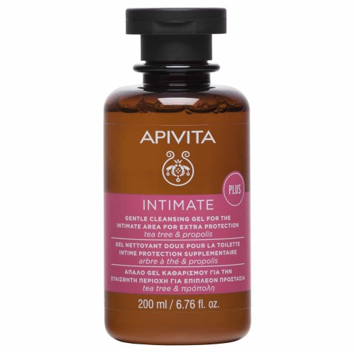 APIVITA Intimate Plus - Απαλό gel καθαρισμού για την ευαίσθητη περιοχή με tea tree & πρόπολη 200ml
