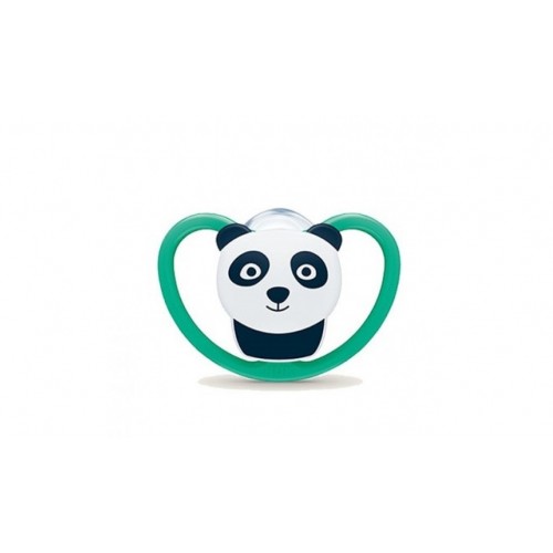 NUK Space Πιπίλα Πράσινο Panda 6-18m