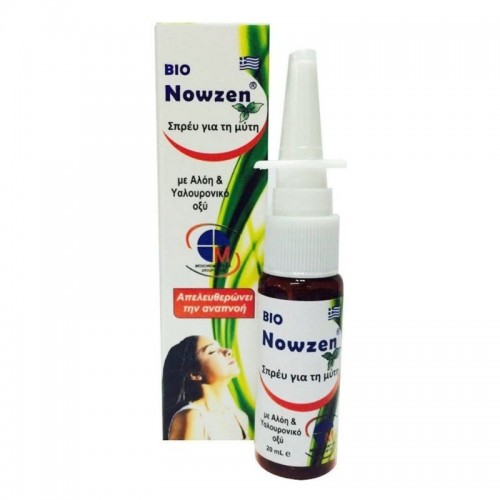 MEDICHROM Bio Nowzen Nasal Spray Φυτικό Σπρέυ για τη Μύτη με Αλόη, Υαλουρονικό Οξύ & Αλάτι Ιμαλαΐων 20ml