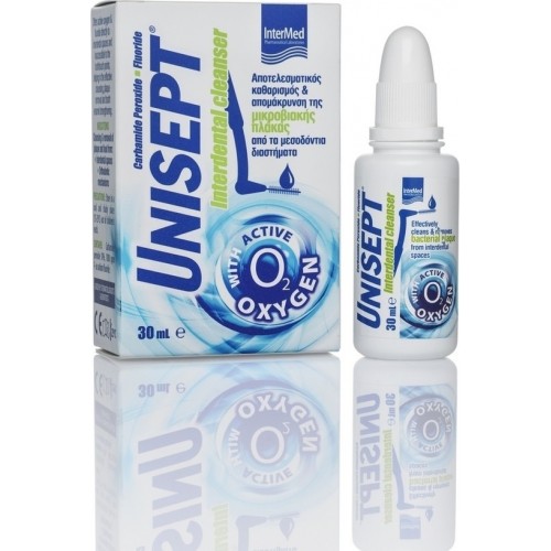 INTERMED Unisept Interdental Cleanser Καθαρισμός και φροντίδα μεσοδόντιων διαστημάτων 30 ml