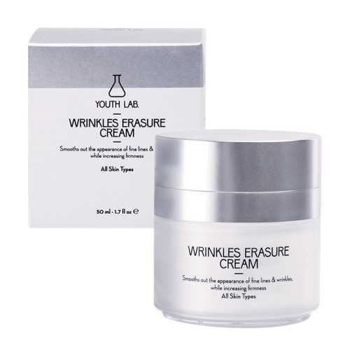 YOUTH LAB Wrinkles Erasure Cream 24ωρη Ισχυρή Αντιρυτιδική Κρέμα για όλους του Τύπους 50ml