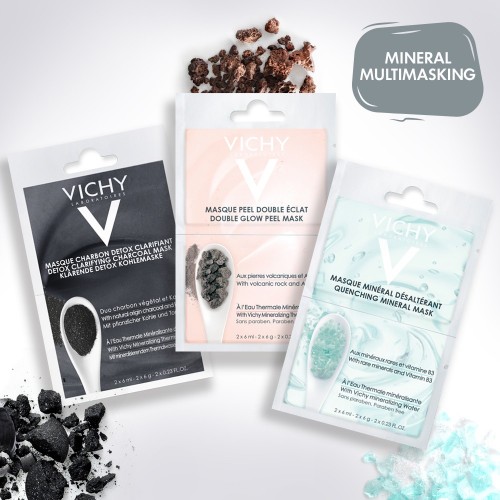 VICHY Mineral Multimasking για Αποτοξίνωση, Λάμψη & Εντατική Ενυδάτωση 2x6ml