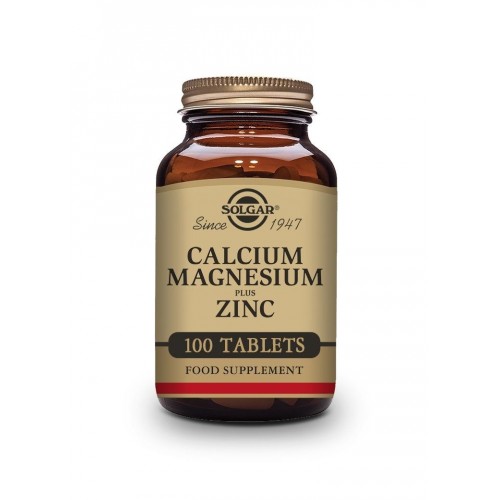 SOLGAR Calcium Magnesium Plus Zinc 100 ταμπλέτες