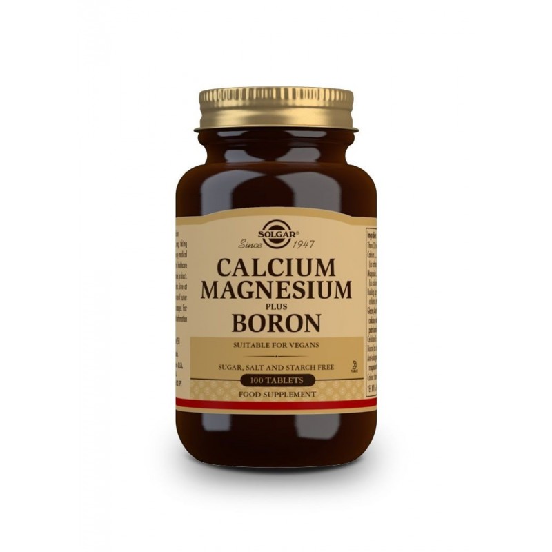 SOLGAR Calcium Magnesium Plus Boron 100 ταμπλέτες
