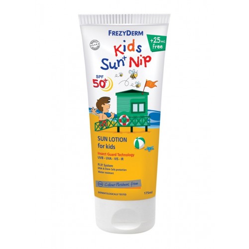 KIDS SUN + NIP SPF 50+ Παιδικό Αντηλιακό με Εντομοαπωθητικές Ιδιότητες 175ml