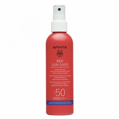 APIVITA Ενυδατικό spray ελαφριάς υφής για πρόσωπο & σώμα SPF50 200ml