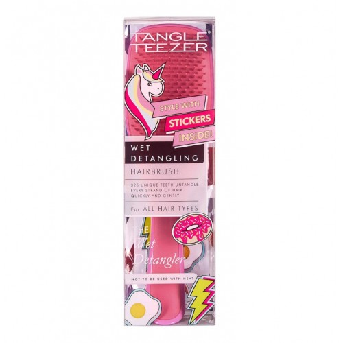 TANGLE TEEZER THE WET DETANGLER Pink / Peach with Stickers Βούρτσα μαλλιών 1 τεμάχιο