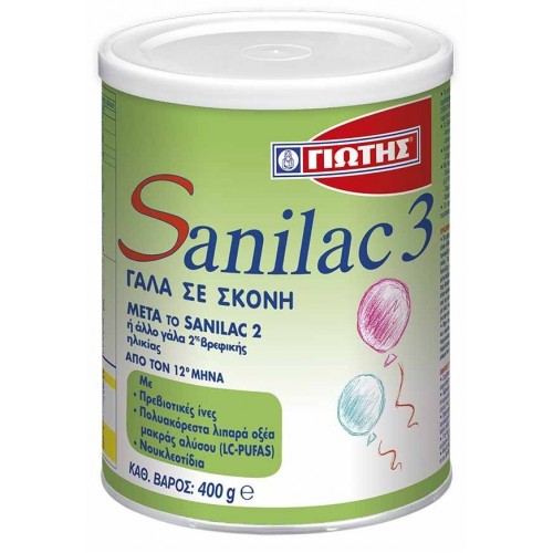 ΓΙΩΤΗΣ SANILAC 3 Γάλα από 12 μηνών 400 gr