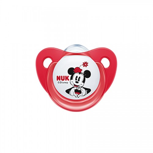 NUK Trendline Disney Minnie Πιπίλα Σιλικόνης Κόκκινη 0-6m