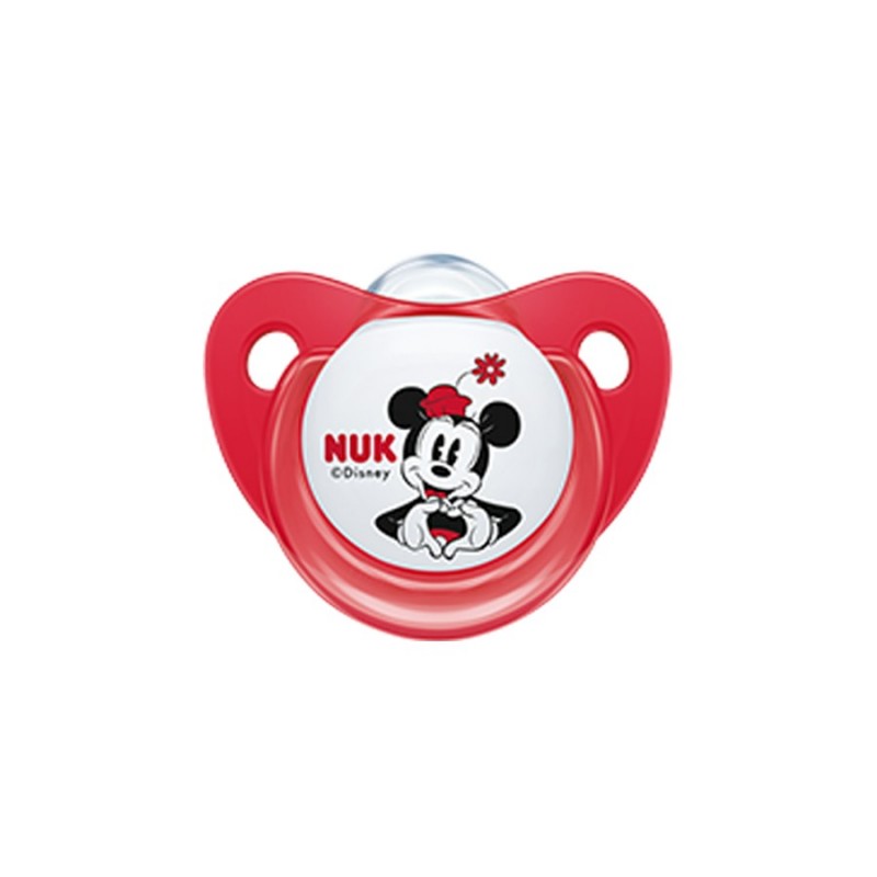 NUK Trendline Disney Minnie Πιπίλα Σιλικόνης Κόκκινη 0-6m