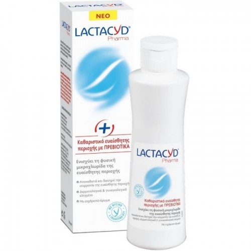 LACTACYD Prebiotic Plus Καθαριστικό ευαίσθητης περιοχής με Πρεβιοτικά 250ml