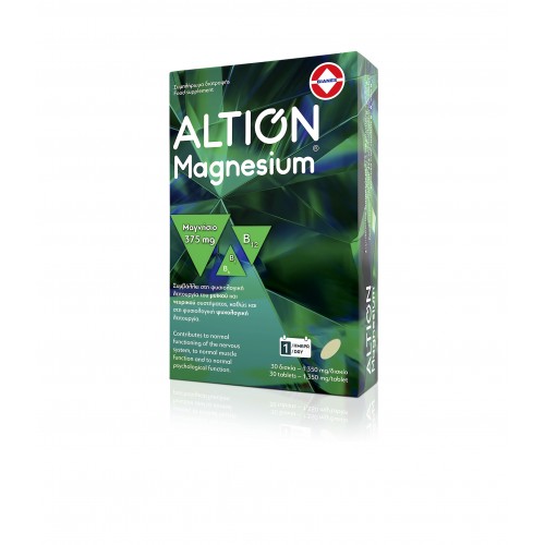 ALTION Magnesium Συμπλήρωμα Διατροφής με Μαγνήσιο 375mg 30 δισκία