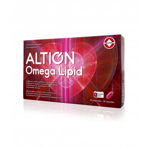 ALTION Omega Lipid Ω-3 Λιπαρά Οξέα και Μονακολίνη Κ για τον Έλεγχο της Χοληστερίνης 30 μαλακές κάψουλες