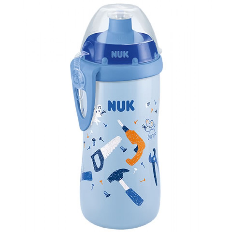 NUK Junior Cup 300ml με καπάκι Push-Pull Μπλε