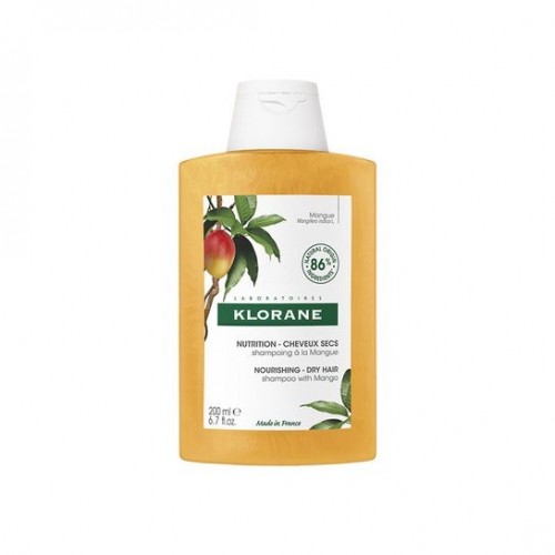 KLORANE Shampoo Mangue BIO για ξηρά μαλλιά 200ml
