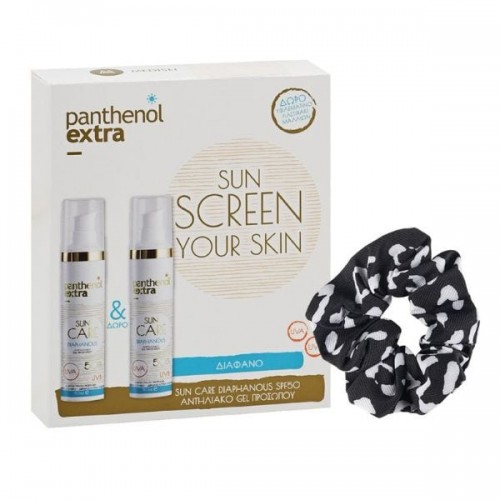 Panthenol Extra SunScreen Your Skin Sun Care Diaphanous Αντηλιακό Gel Προσώπου SPF50 2 x 50 ml (1+1 Δώρο) + Δώρο Λαστιχάκι Dalee
