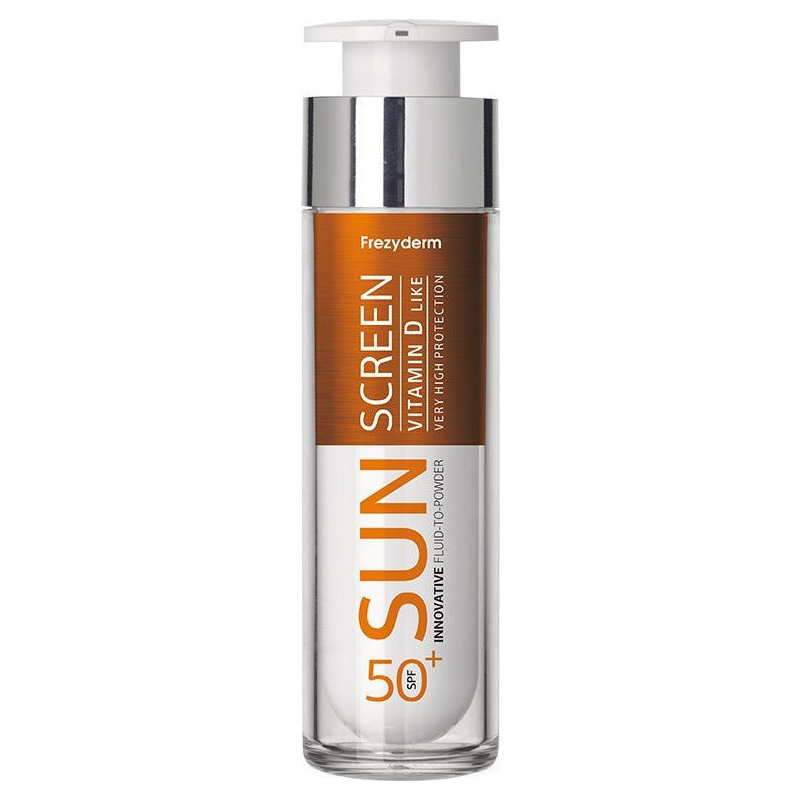 FREZYDERM Sun Screen Vitamin D Like Skin Benefits Fluid to Powder SPF50 50ml